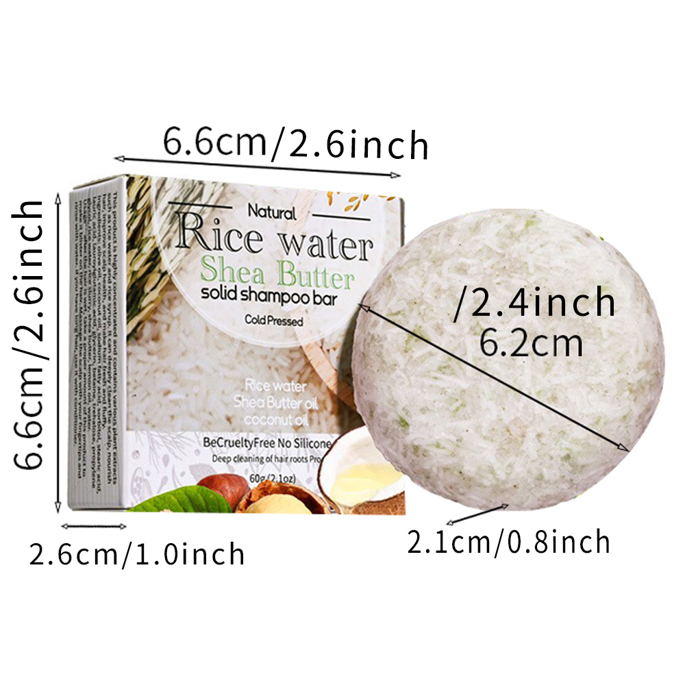 XF 60g Rice Shampoo Bar 100% N - Hair Care Organic 评论和价格